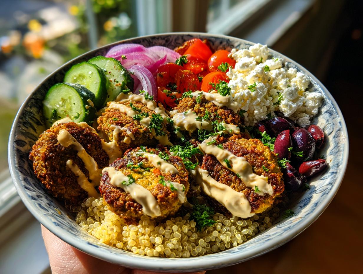 Loaded Mediterranean Falafel Bowl