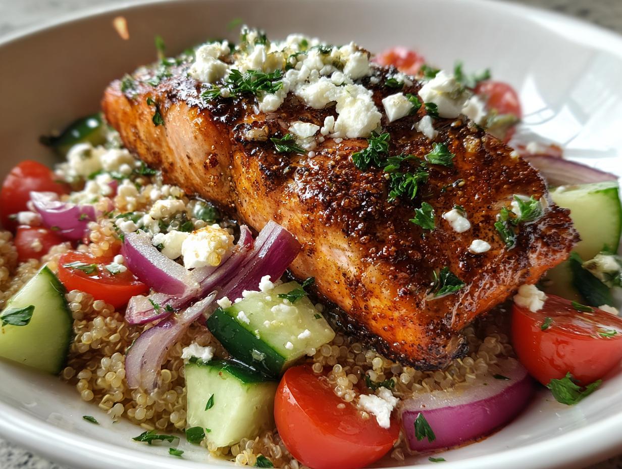 Mediterranean Salmon Bowl