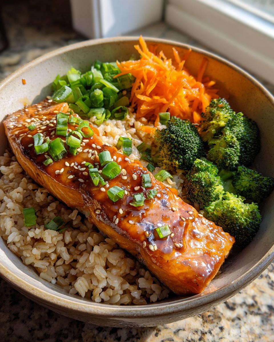 Miso Glazed Salmon Bowls - detail 2