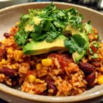 One-Pot Beans & Rice with Corn & Salsa