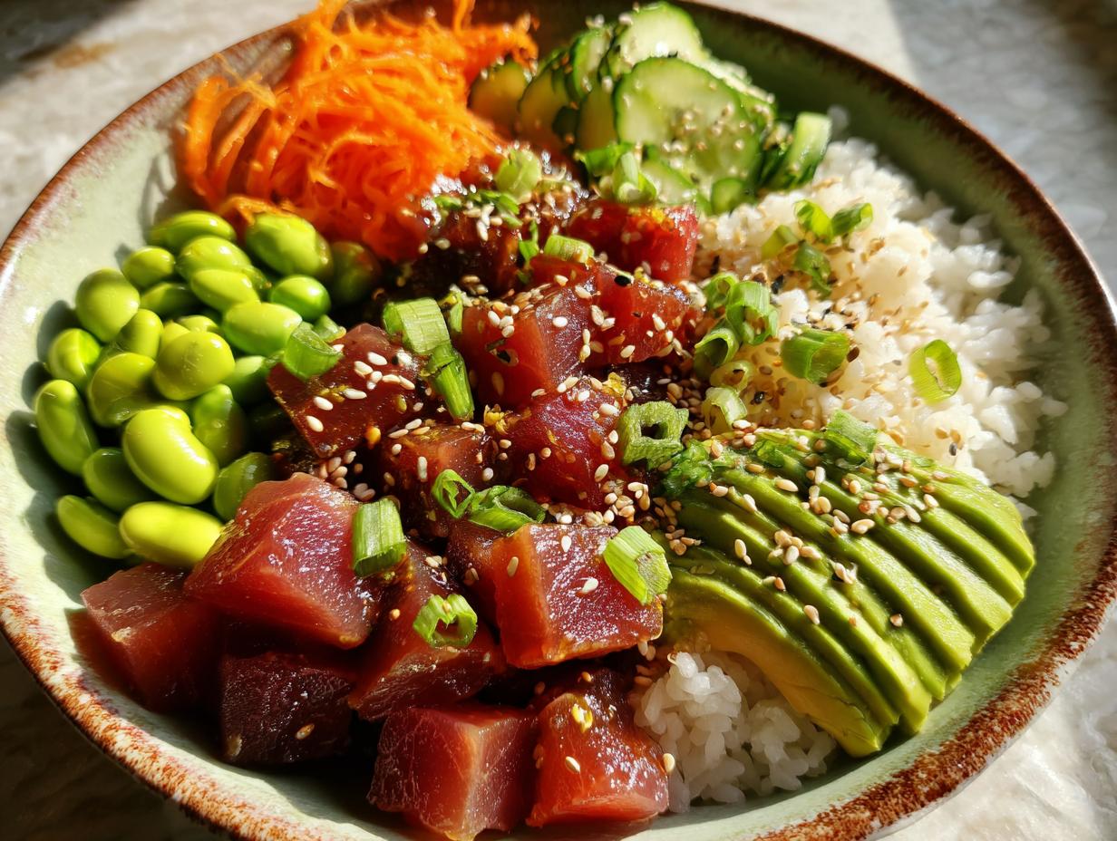 Poke Bowl with Soy and Ginger
