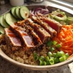 Sesame-Crusted Tuna Rice Bowls