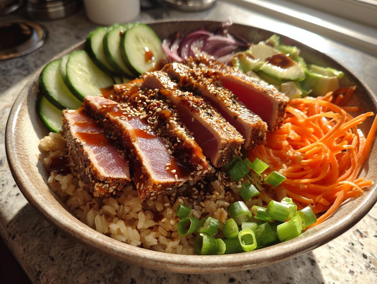 Sesame Tuna Rice Bowls