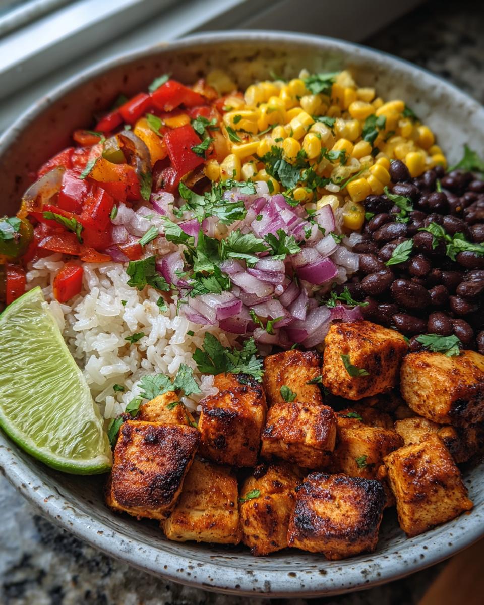 Sheet Pan Chicken Burrito Bowls - detail 2