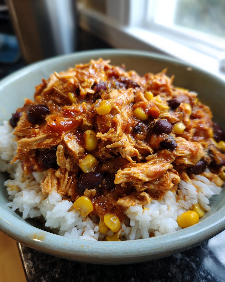 Slow Cooker Chicken Taco Bowls - detail 2