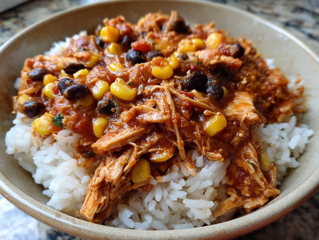 Slow Cooker Chicken Taco Bowls