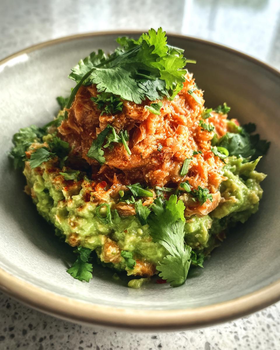 Spicy Tuna Guacamole Bowls - detail 2