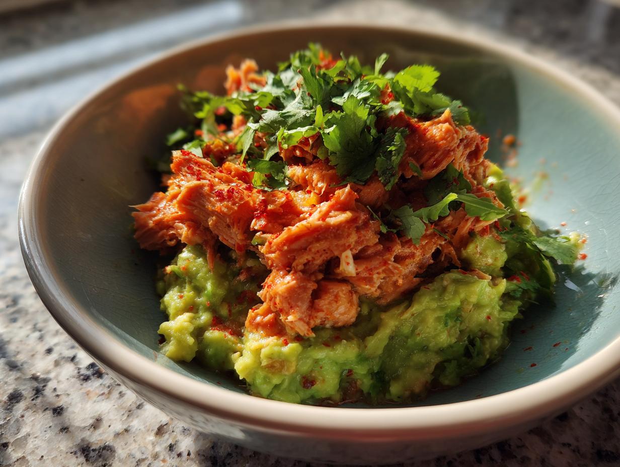 Spicy Tuna Guacamole Bowls