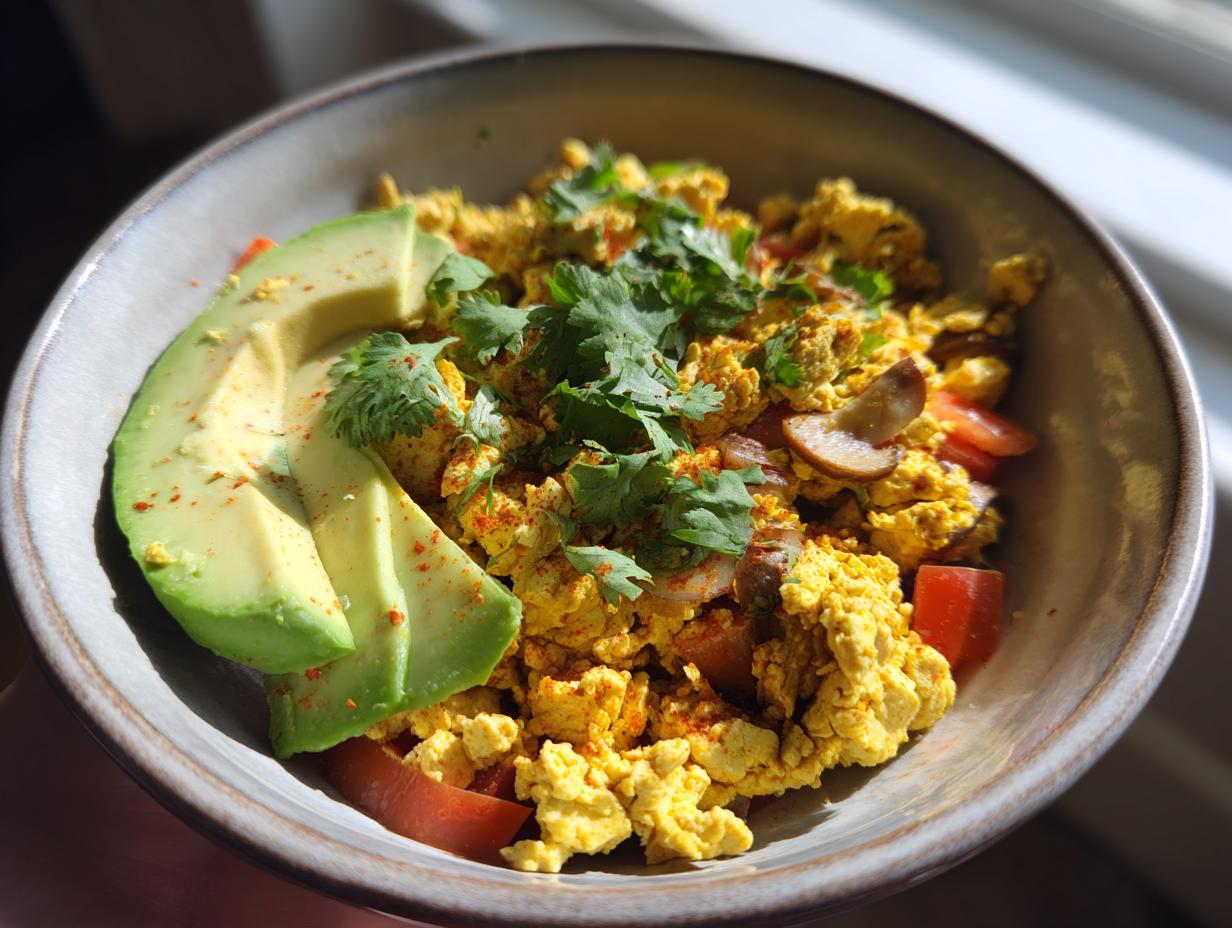 Tofu Scramble Vegan Breakfast Bowl