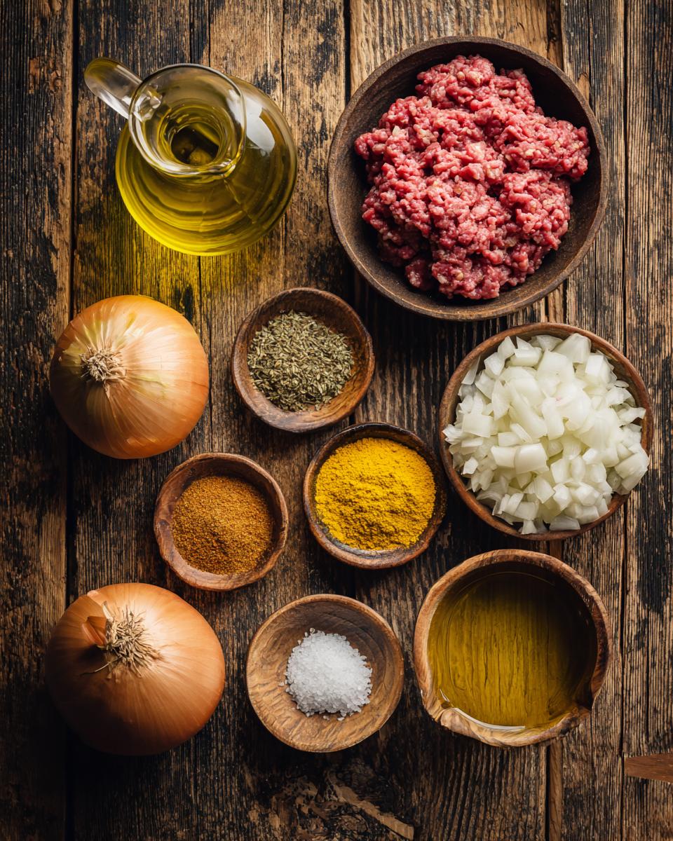 Beef Curry Rice Burger Bowls - detail 1