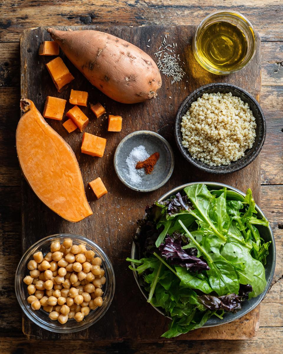 Buddha Bowls with Sweet Potato and Chickpeas - detail 1