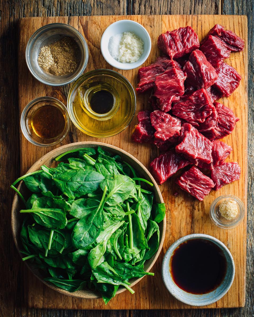 Five-Spice Beef with Sesame Greens - detail 1