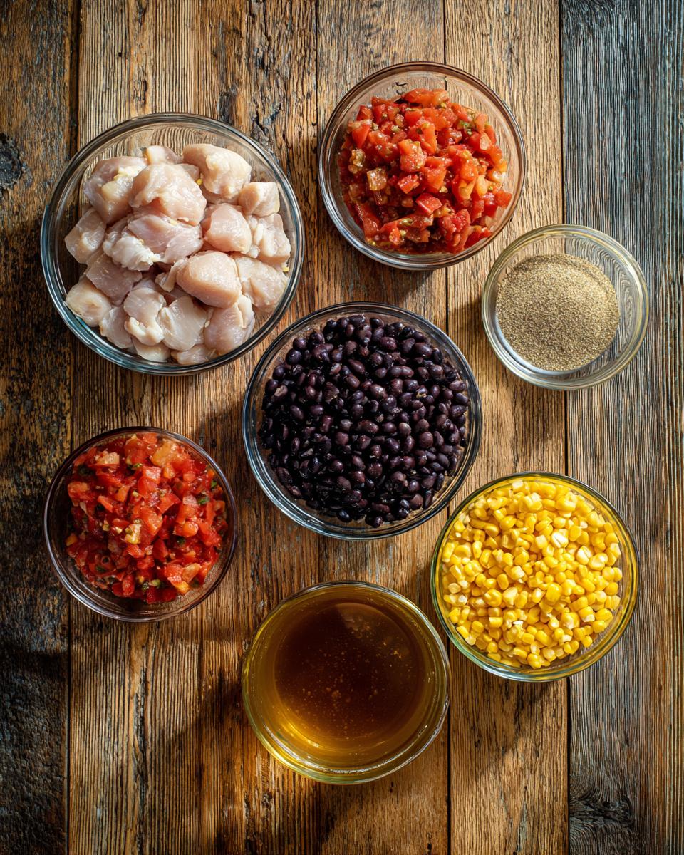 Slow Cooker Chicken Taco Bowls - detail 1